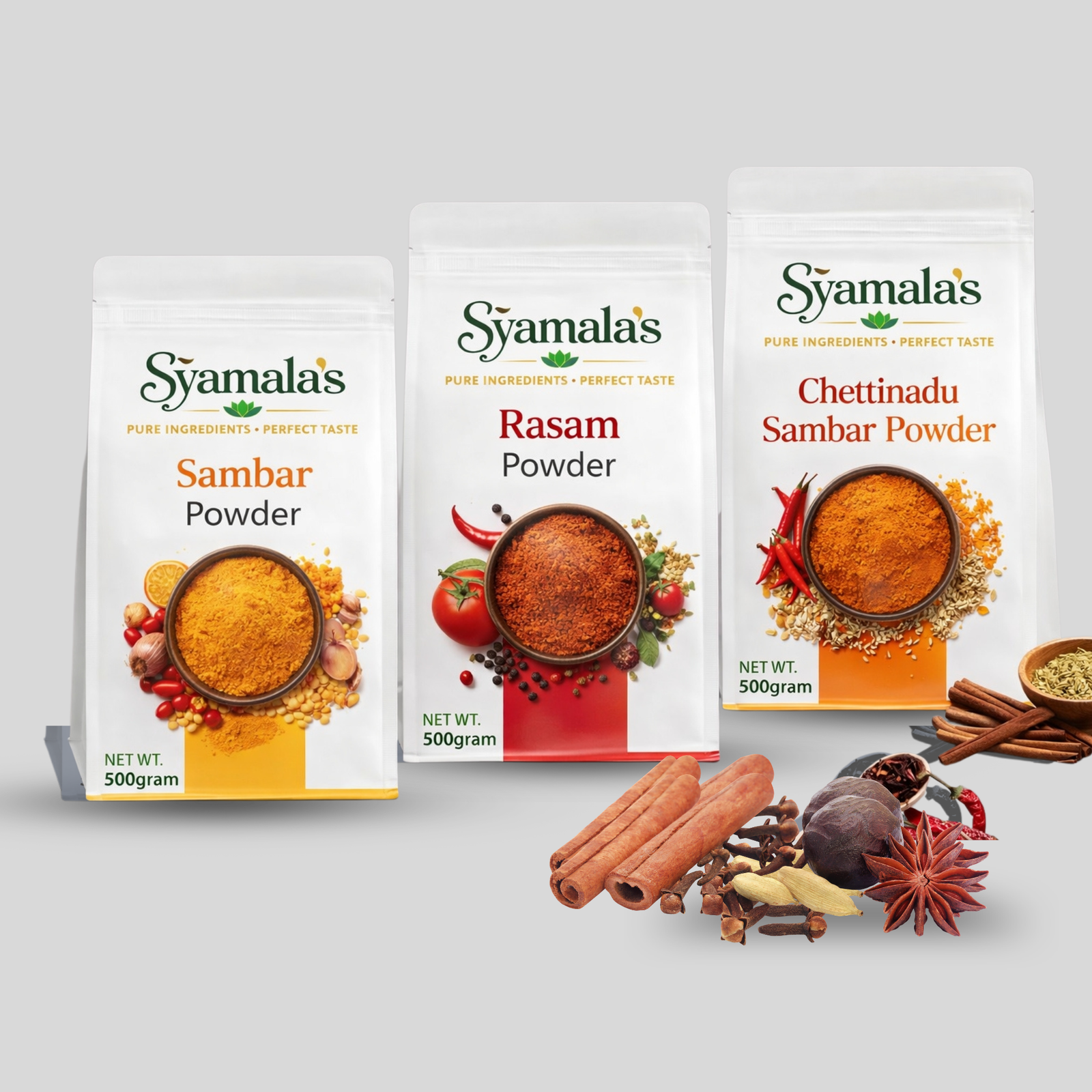 sambar powder,rasam powder,chettinadu sambar powder